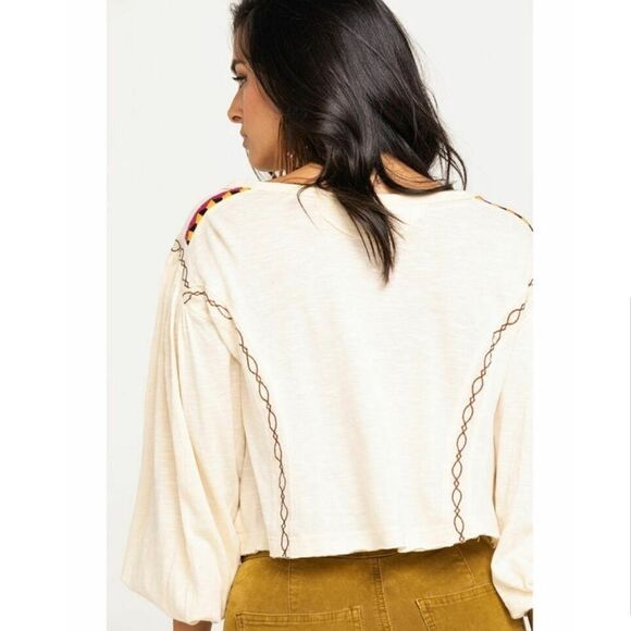 FREE PEOPLE • Hand Me Down Top - Picture 2 of 12